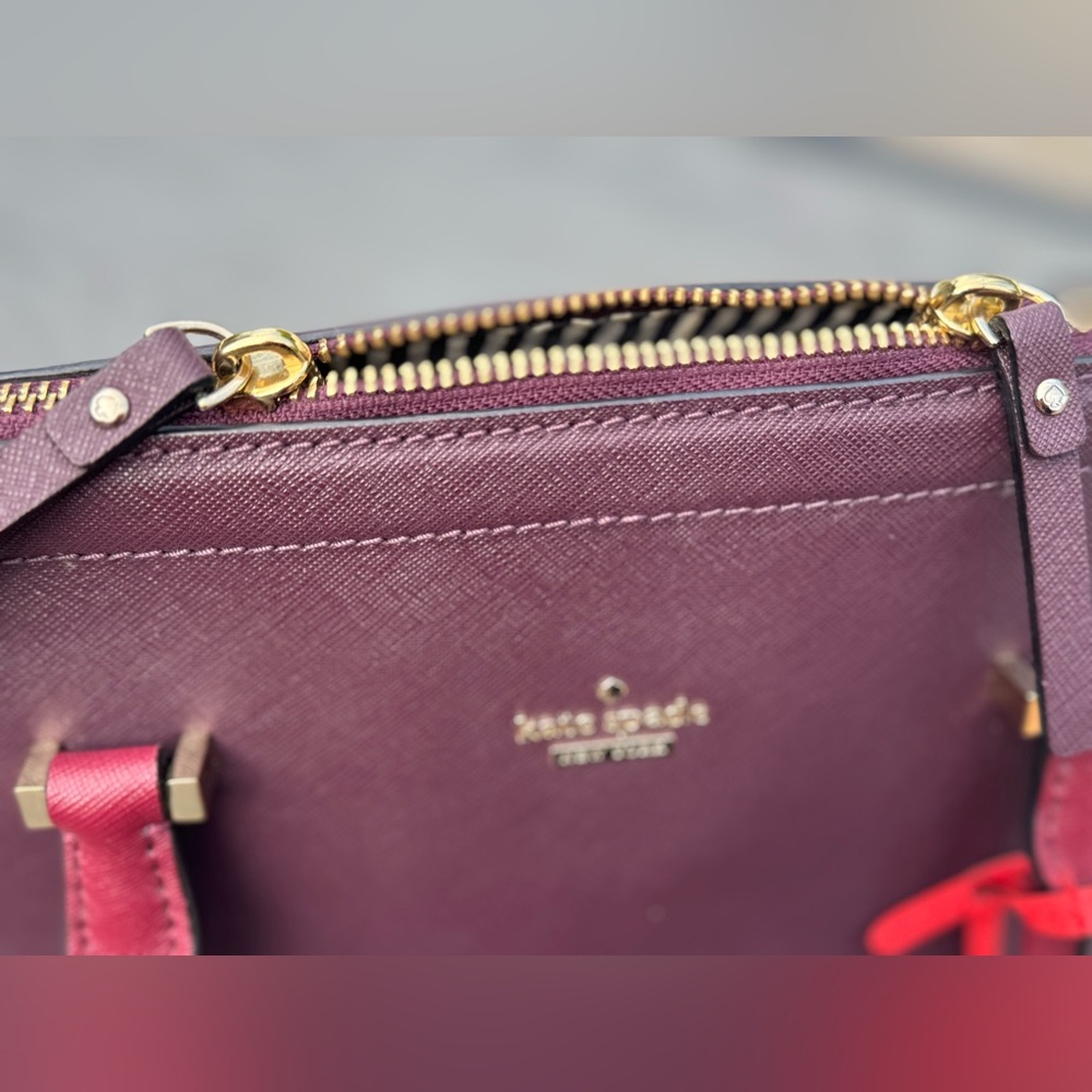 Kate Spade Purple and Red Satchel - Picture 5 of 16